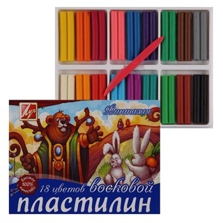 Пластилин мягкий (восковой) 