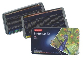 2301843 Набор акварельных карандашей Inktense 72цв в метал.уп DERWENT

