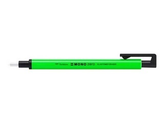 Ластик-карандашTombow MONO Zero Refill , неоново-зеленый корпус, круглый , 2,3мм EH-KUR63
