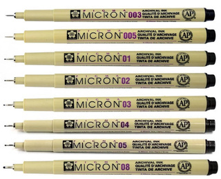 Ручка капиллярная Pigma Micron 0.3 мм Чёрный XSDK02#49 SACURA /12шт

