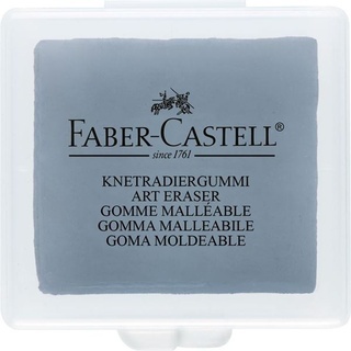 Ластик-клячка Faber Castell формопласт 40*35*10 мм. серый, пластик. контейнер 127220
