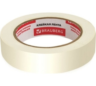 Клейкая лента 25мм*50м. малярная, креппированная BRAUBERG 228086

